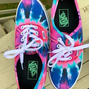 Beautiful & Vibrant Tie-Dye Glow in the Dark Vans